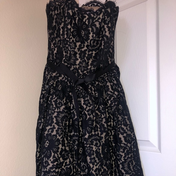 NWT Neiman Marcus for Target Women’s Strapless Party Dress Black and Tan Size 10 - Picture 4 of 9
